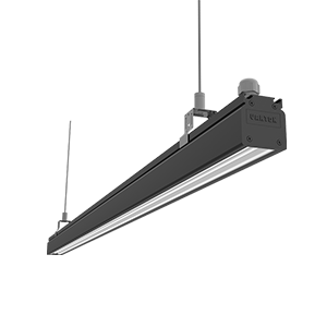 Светодиодный светильник VARTON Mercury Mall IP54 1458x54x58 мм опал 76 Вт 4000 K RAL9005 черный муар